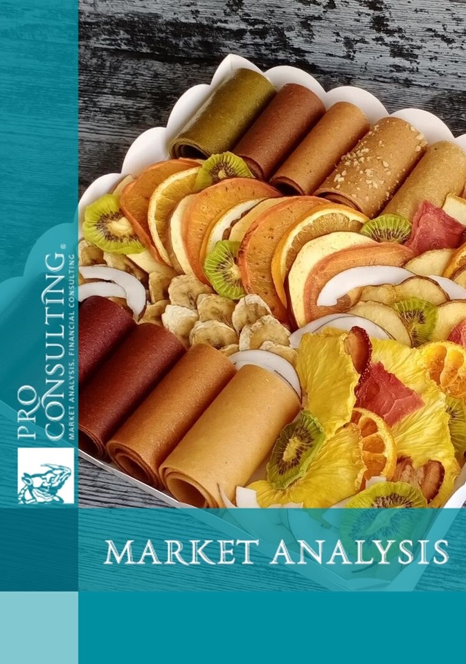 Market research report on fruit chips and pastilles in Ukraine. 2024 year